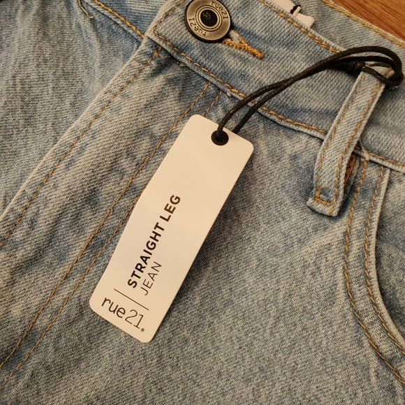 NEW rue21 Straight Leg Jeans Size 14 High Rise - Picture 8 of 8